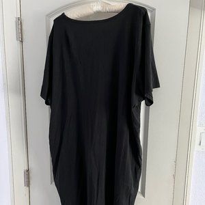 Universal Standard Black T-shirt dress with pockets